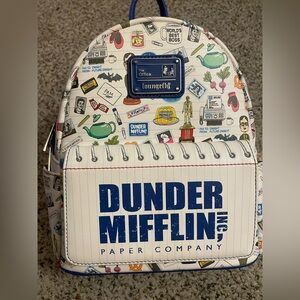 Loungefly the Office Dunder Mifflin Mini Backpack Rare HTF